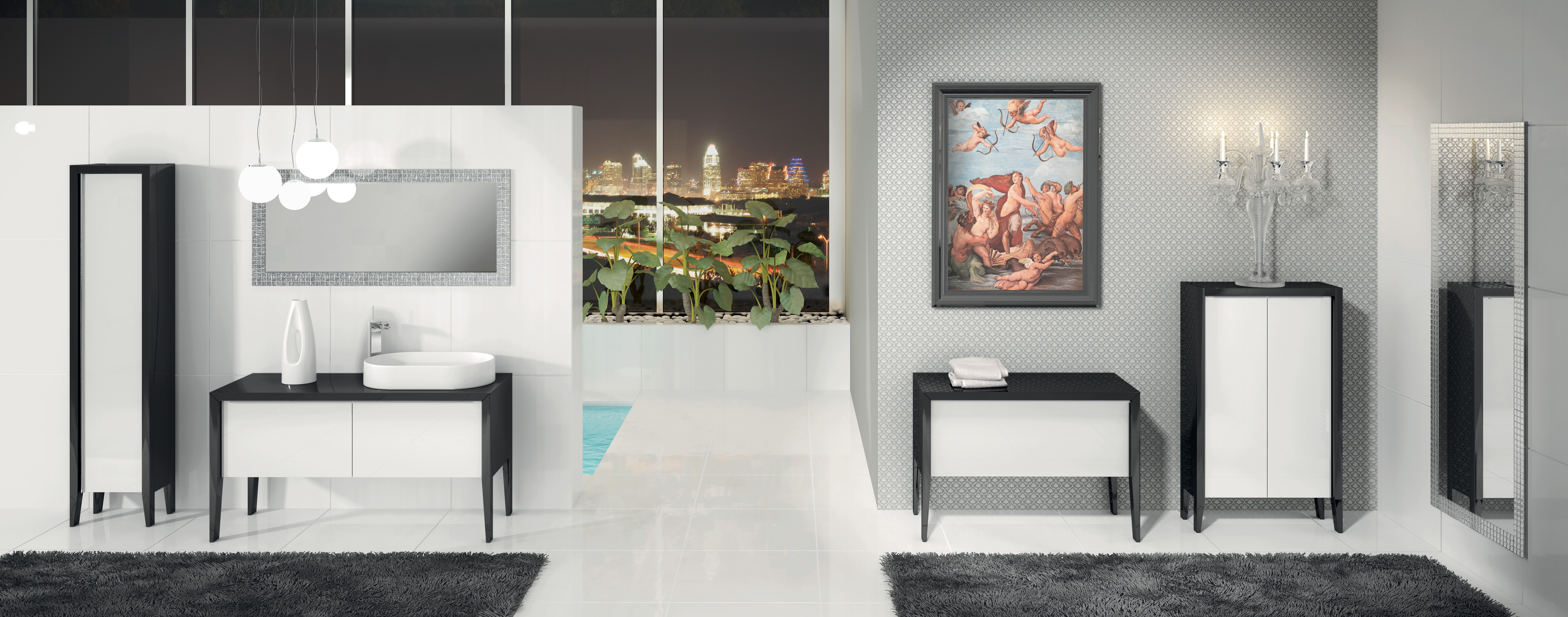 Ceramiche bagno bianco e nero : rivestimenti bagno bianco e nero ...