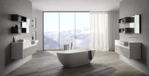 Arredo bagno di design con vasca free standing | ZEUS by Progetto Bagno