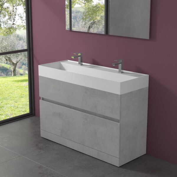 Mobile bagno a terra 2 cassetti
