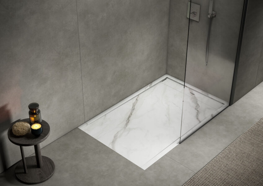 Laminam shower tray