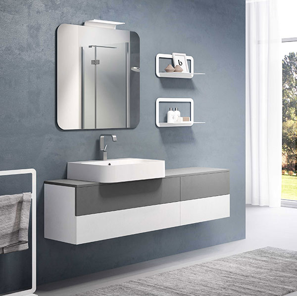 Mobile bagno a profondità ridotta Lounge Slim